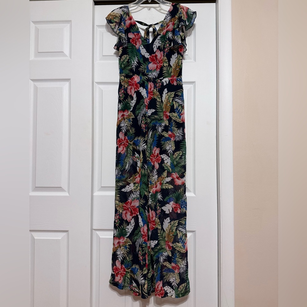 Brand New Seek the Label Floral Tropical Print Jumpsuit - Size Medium